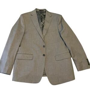 Calvin Klein Men's Gray Jacket Slim Fit Sport Coat Blazer Office Size 44R